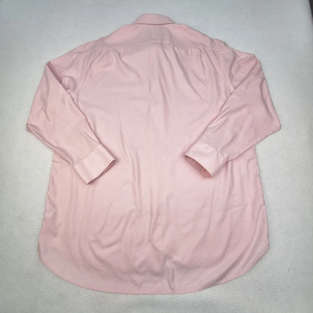 Charles Tyrwhitt Dress Shirt Mens 17.5‎ 35 Pink Classic Fit Egyptian Cotton Luxe